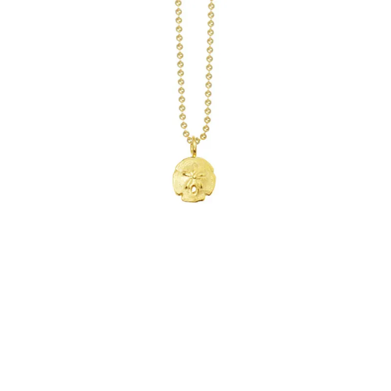 Mini Sand Dollar Necklace sold by Catherine Weitzman Jewelry