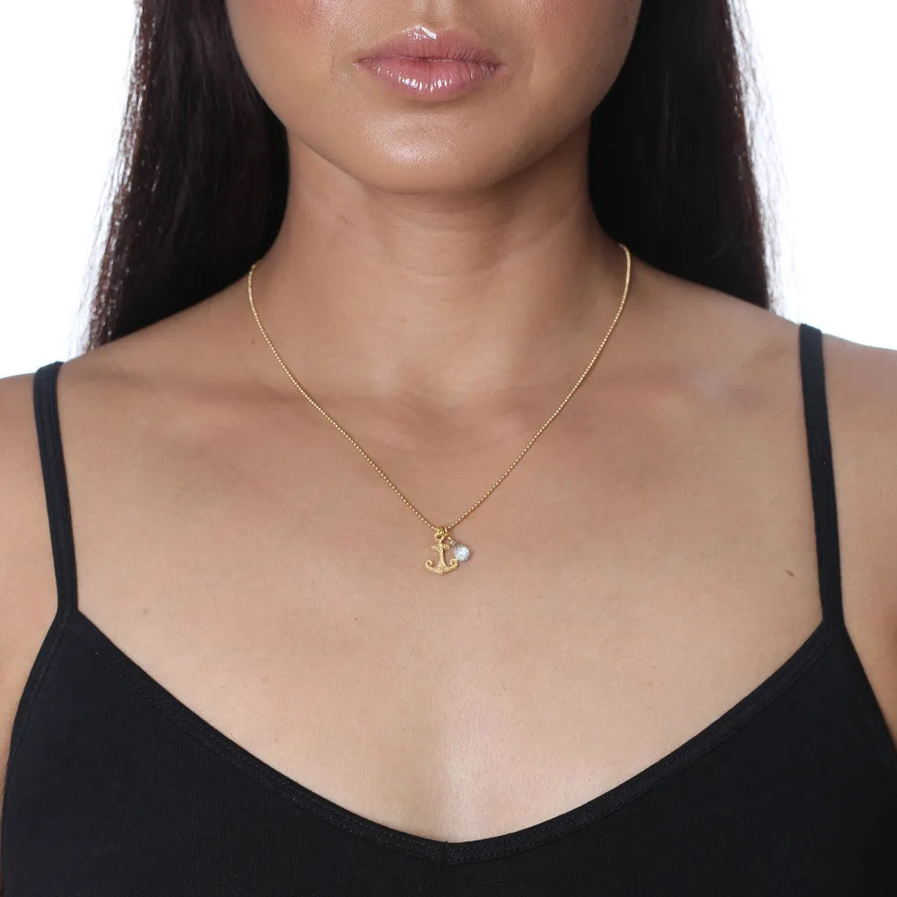 Anchor Necklace with Briolette sold by Catherine Weitzman Jewelry product image thumbnail 3