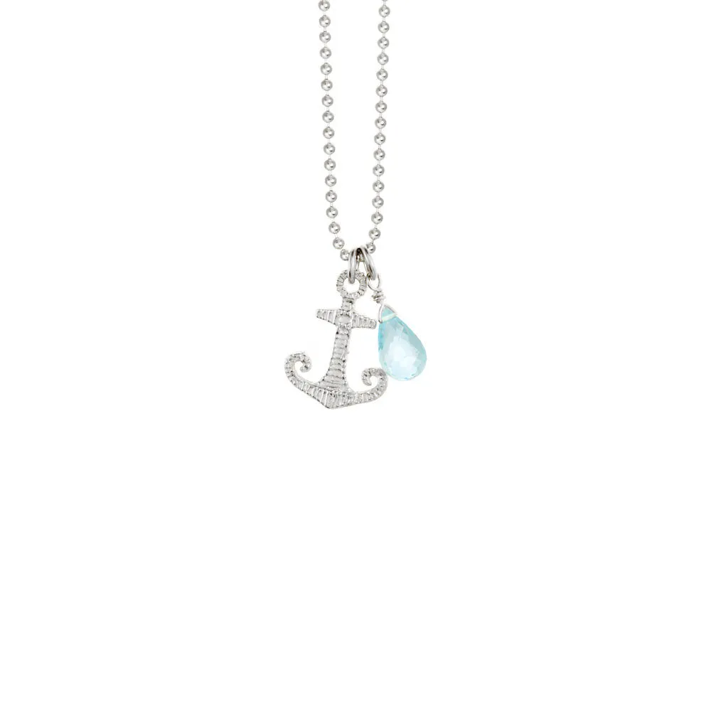 Anchor Necklace with Briolette sold by Catherine Weitzman Jewelry product image thumbnail 2