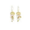 Hawaiian Jellyfish Earrings - Real Sea Urchin with Gemstones sold by Catherine Weitzman Jewelry