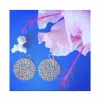 Large Coral Disc Earrings sold by Catherine Weitzman Jewelry