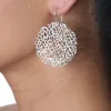Large Coral Disc Earrings sold by Catherine Weitzman Jewelry