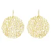 Large Coral Disc Earrings sold by Catherine Weitzman Jewelry
