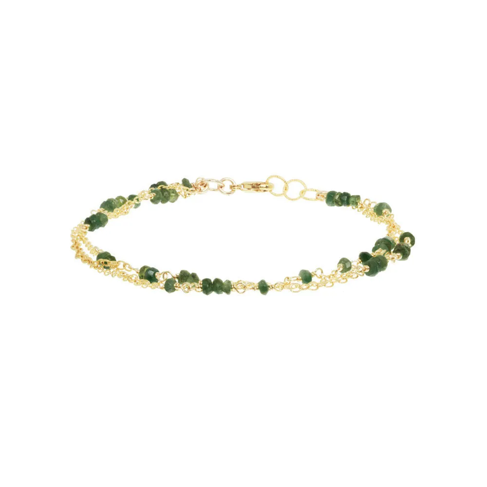 3 Strand Gemstone Chain Bracelet sold by Catherine Weitzman Jewelry product image thumbnail 5