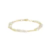 3 Strand Gemstone Chain Bracelet sold by Catherine Weitzman Jewelry