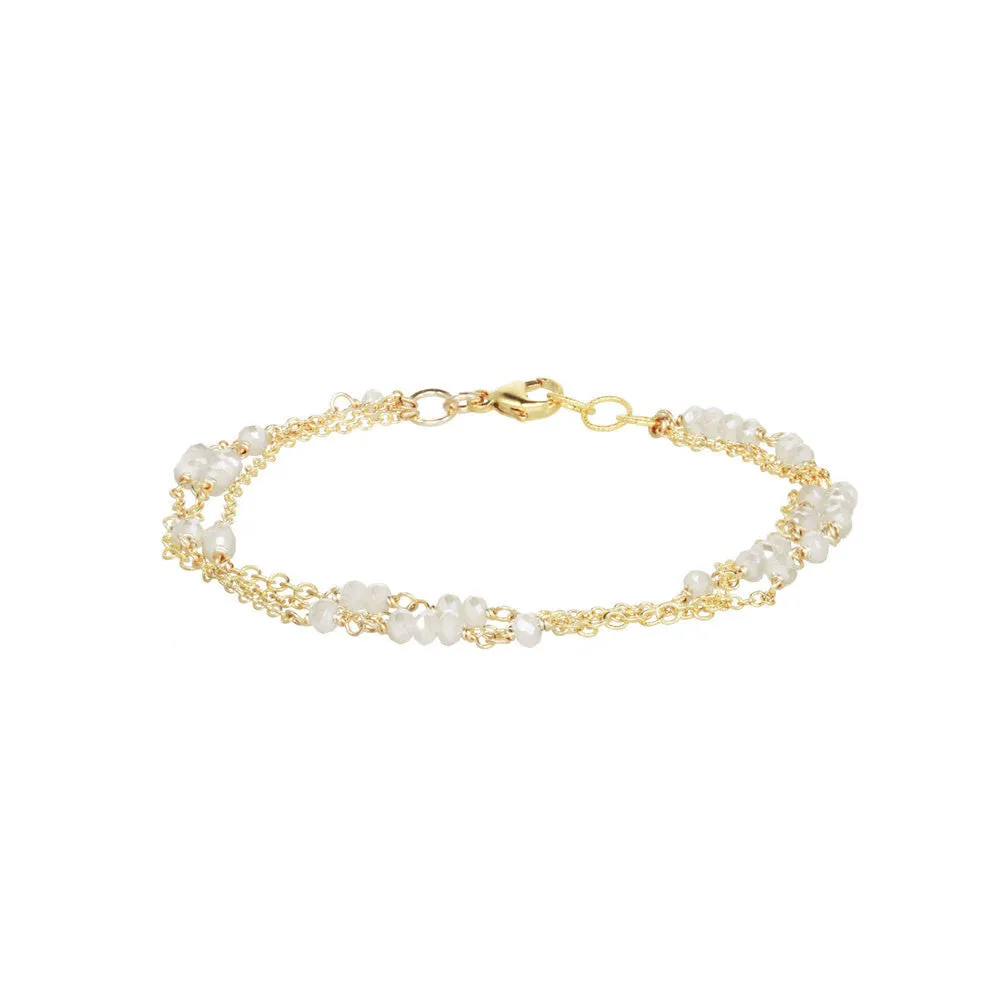 3 Strand Gemstone Chain Bracelet sold by Catherine Weitzman Jewelry product image thumbnail 3