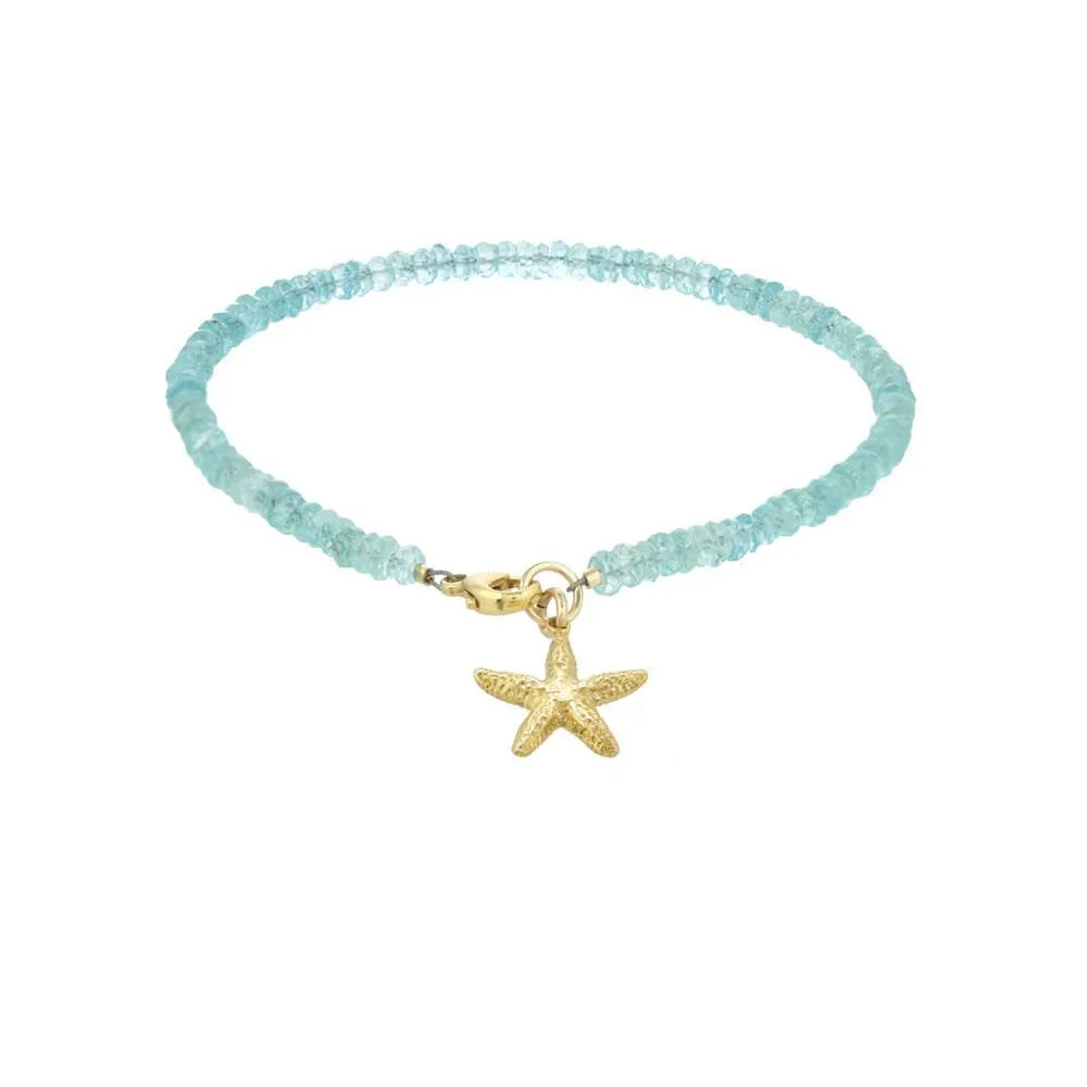 Aquamarine Starfish Bracelet sold by Catherine Weitzman Jewelry