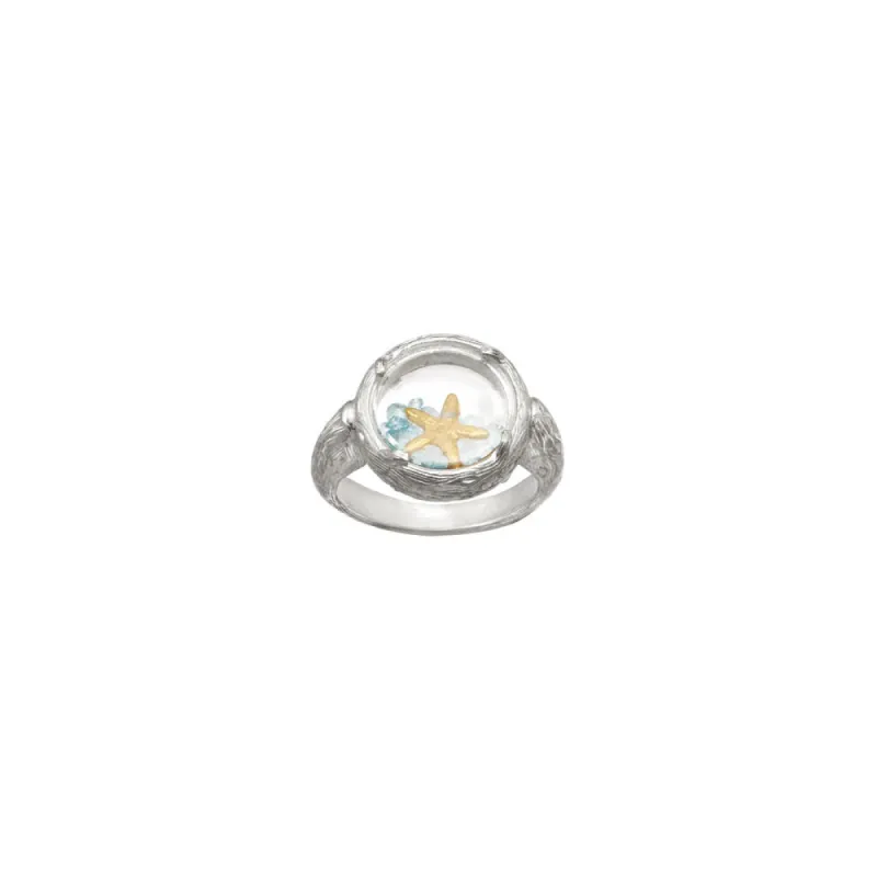 Shaker Ring with Starfish sold by Catherine Weitzman Jewelry