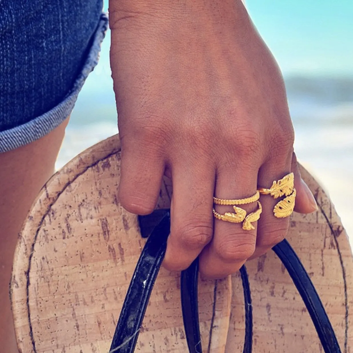 Double Seahorse Ring sold by Catherine Weitzman Jewelry product image thumbnail 4