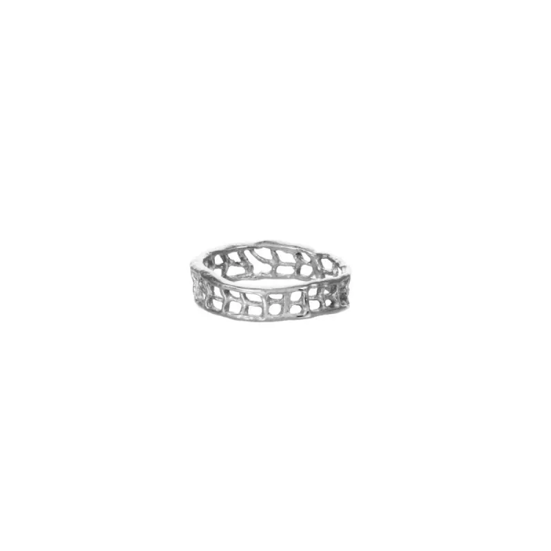 Thin Coral Ring sold by Catherine Weitzman Jewelry