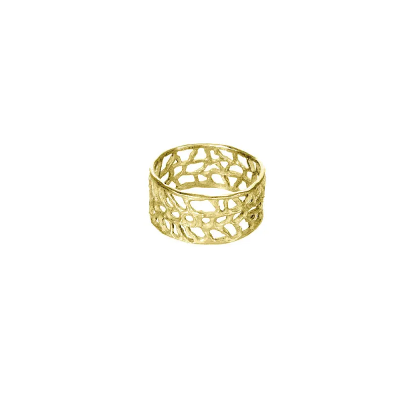 Wide Coral Ring sold by Catherine Weitzman Jewelry