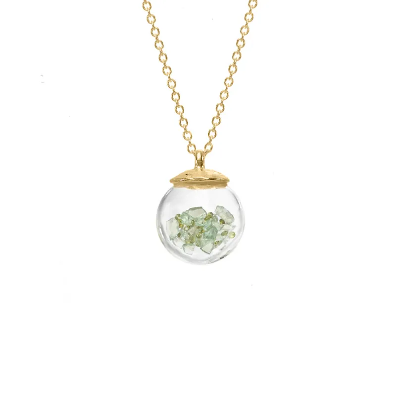 Small Birthstone Globe Necklace sold by Catherine Weitzman Jewelry