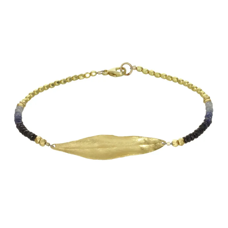Olive Leaf Fade Bracelet sold by Catherine Weitzman Jewelry