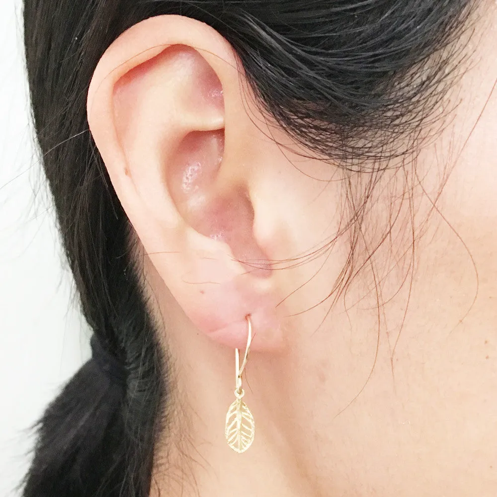 mini plumeria earrings sold by Catherine Weitzman Jewelry product image thumbnail 2