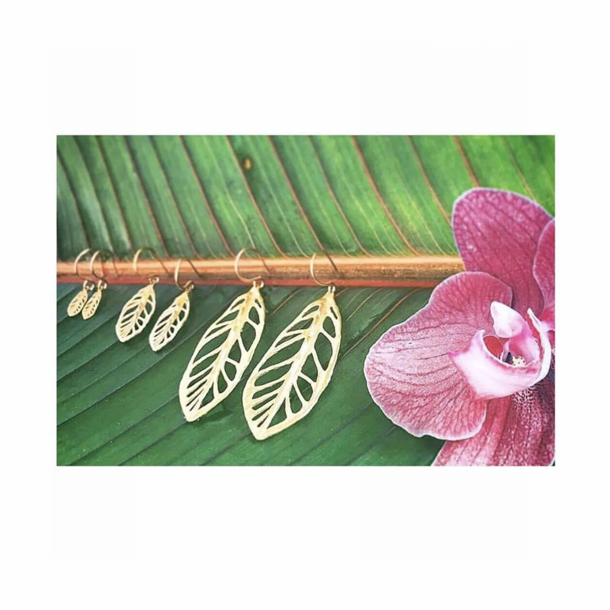 mini plumeria earrings sold by Catherine Weitzman Jewelry product image thumbnail 3