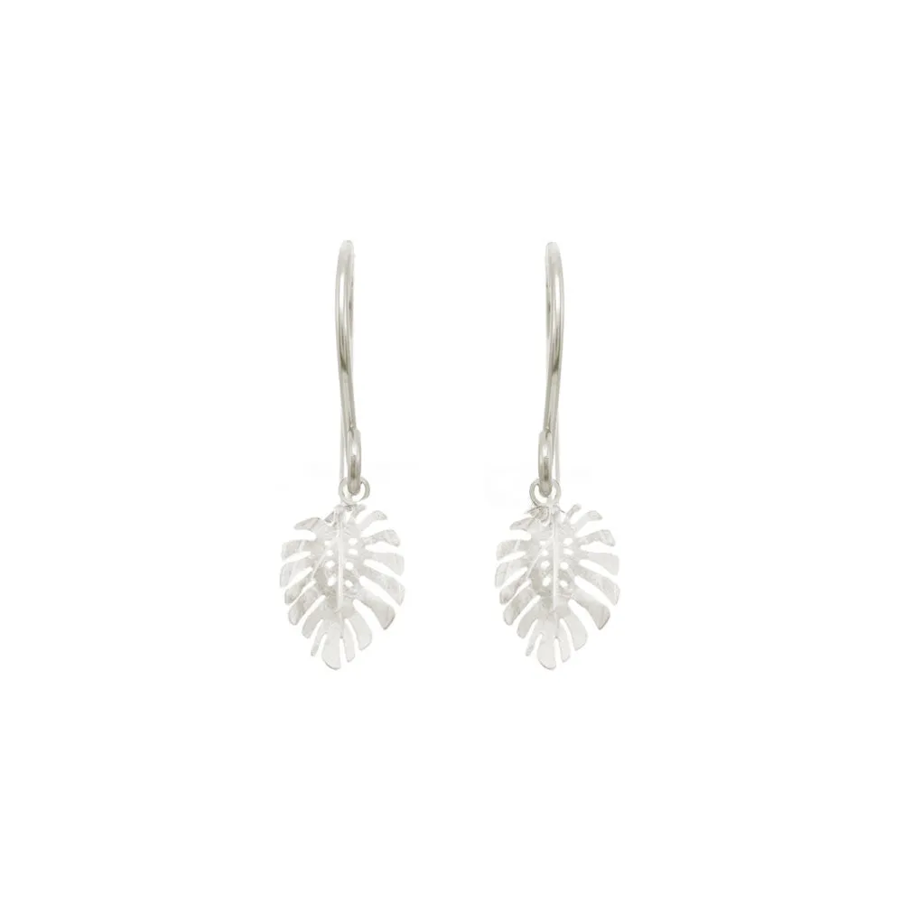 Mini Monstera Earrings sold by Catherine Weitzman Jewelry product image thumbnail 2