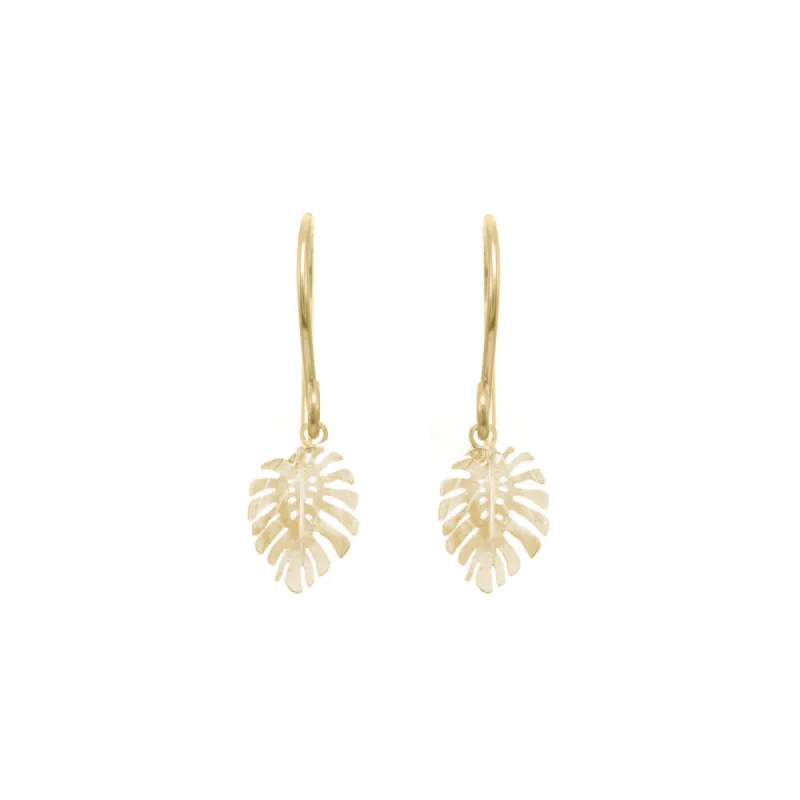 Mini Monstera Earrings sold by Catherine Weitzman Jewelry