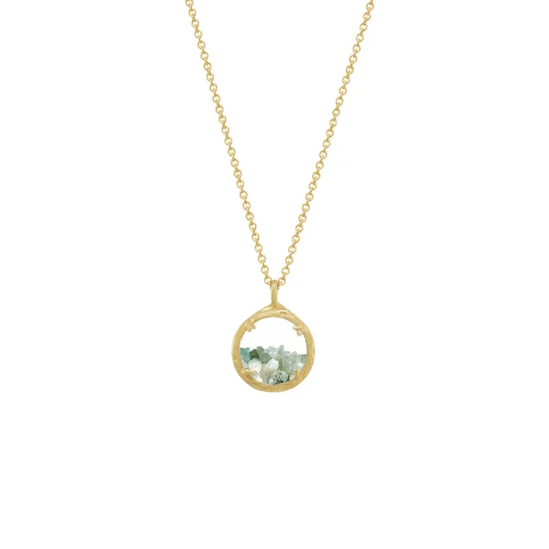 Mini Custom Birthstone Shaker Necklace sold by Catherine Weitzman Jewelry