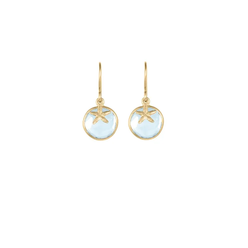 Mini Starfish with Bezel Earrings sold by Catherine Weitzman Jewelry