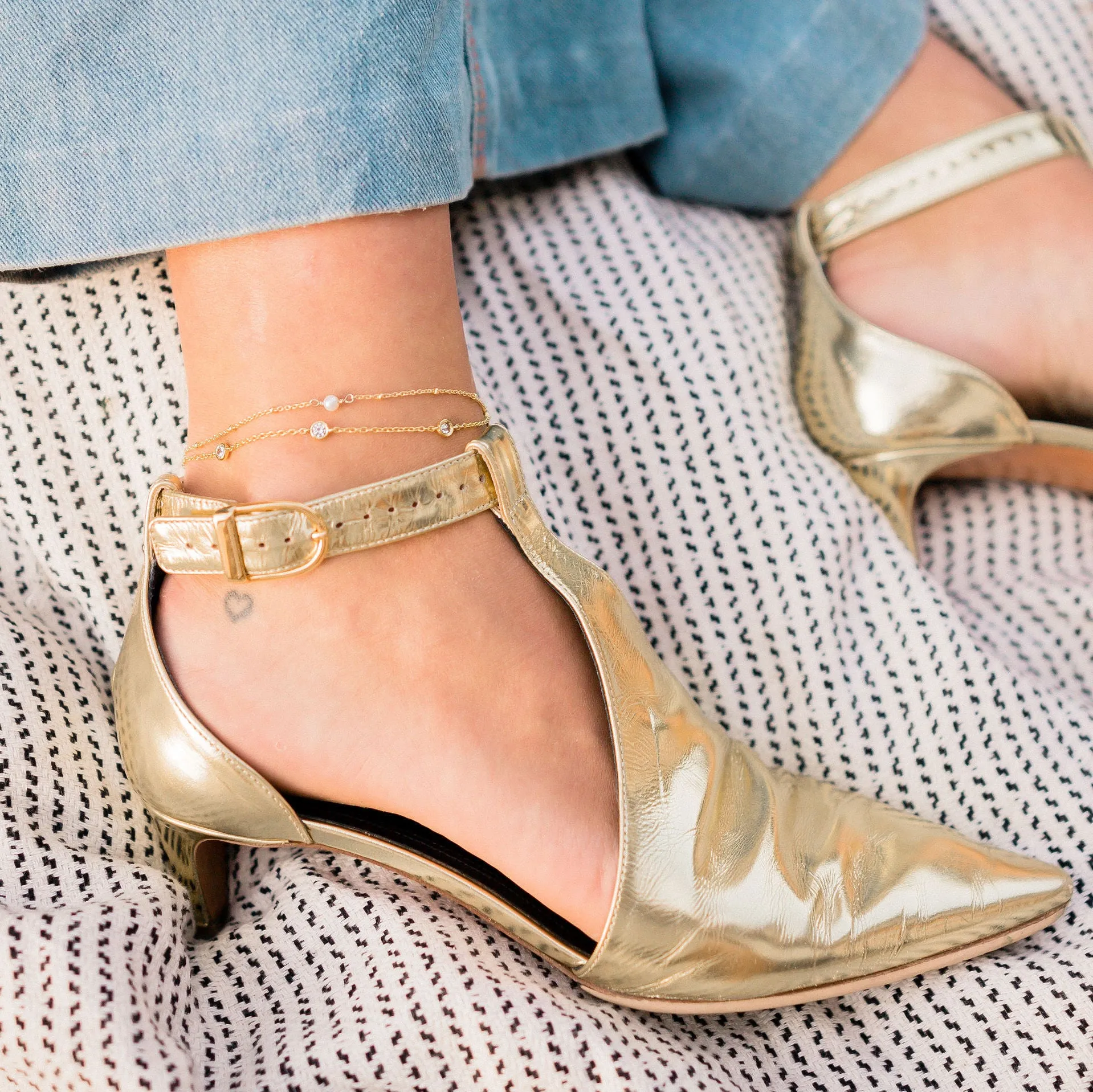 RIAN ANKLET GOLD sold by FYB JEWELRY product image thumbnail 3