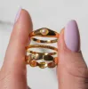 MARJORIE ETCHED BAND GOLD sold by FYB JEWELRY
