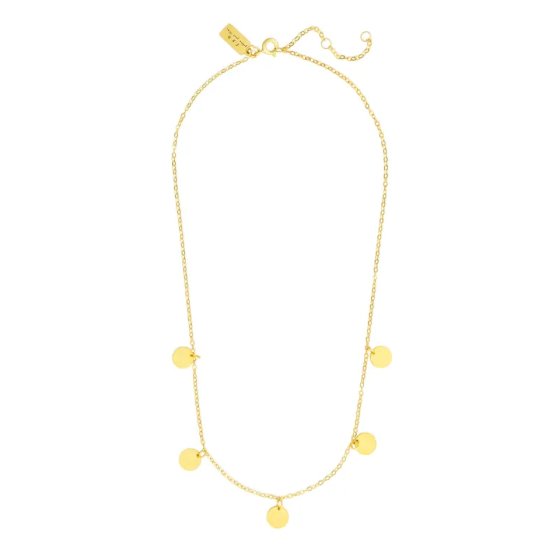SUKI STATEMENT COIN NECKLACE GOLD sold by FYB JEWELRY