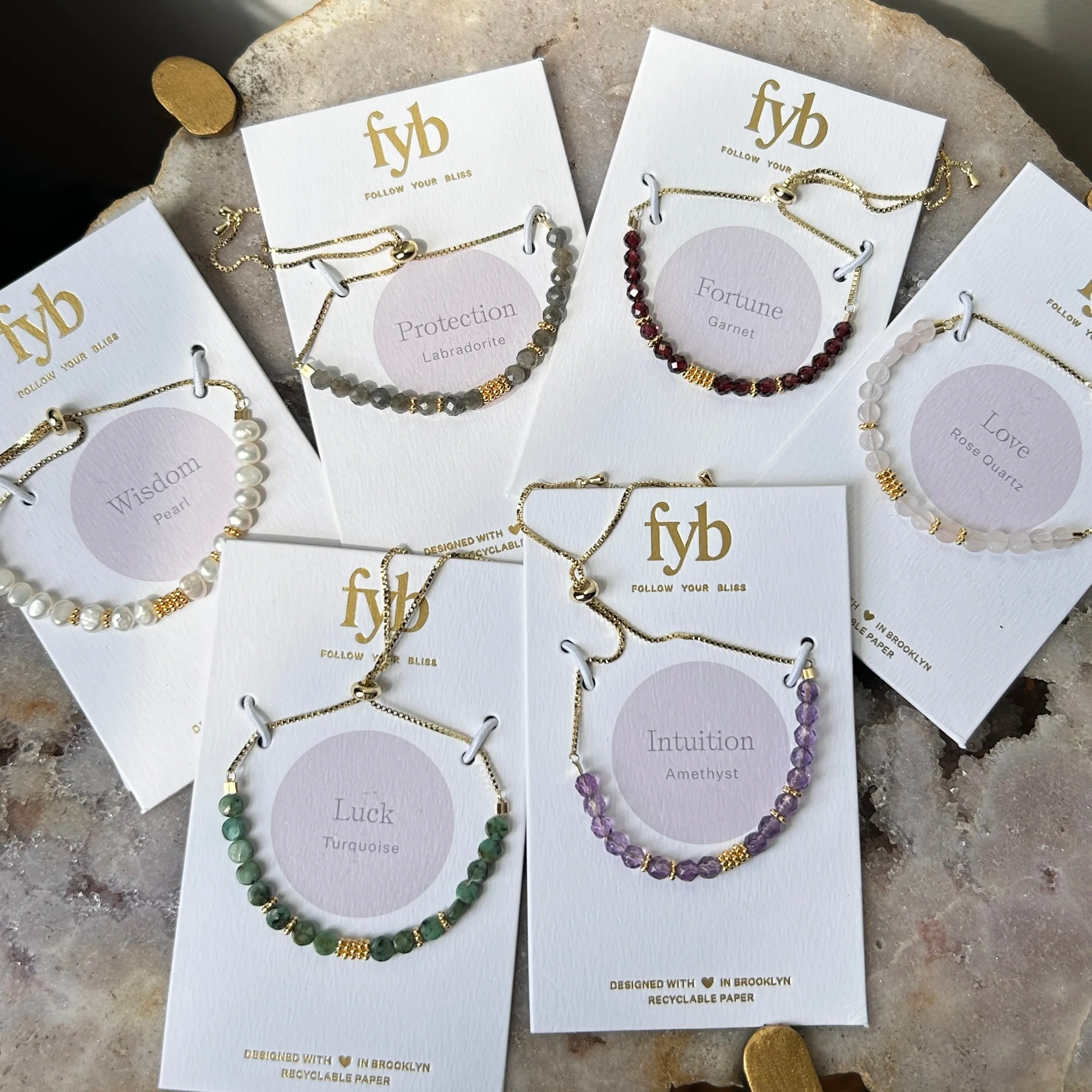 TURQUOISE KISMET BRACELET GOLD sold by FYB JEWELRY product image thumbnail 3