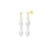 KATE PEARL EARRINGS GOLD sold by FYB JEWELRY