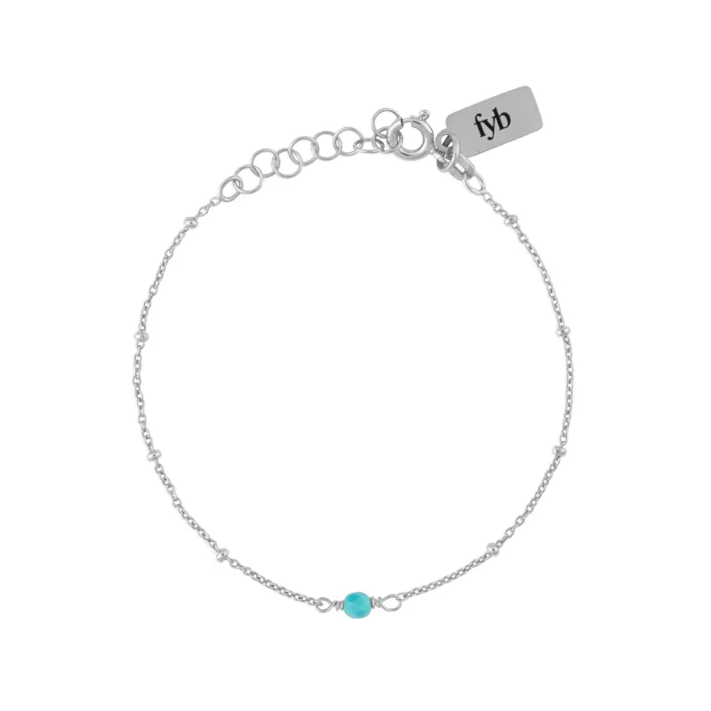 DECEMBER BIRTHSTONE BRACELET SILVER sold by FYB JEWELRY