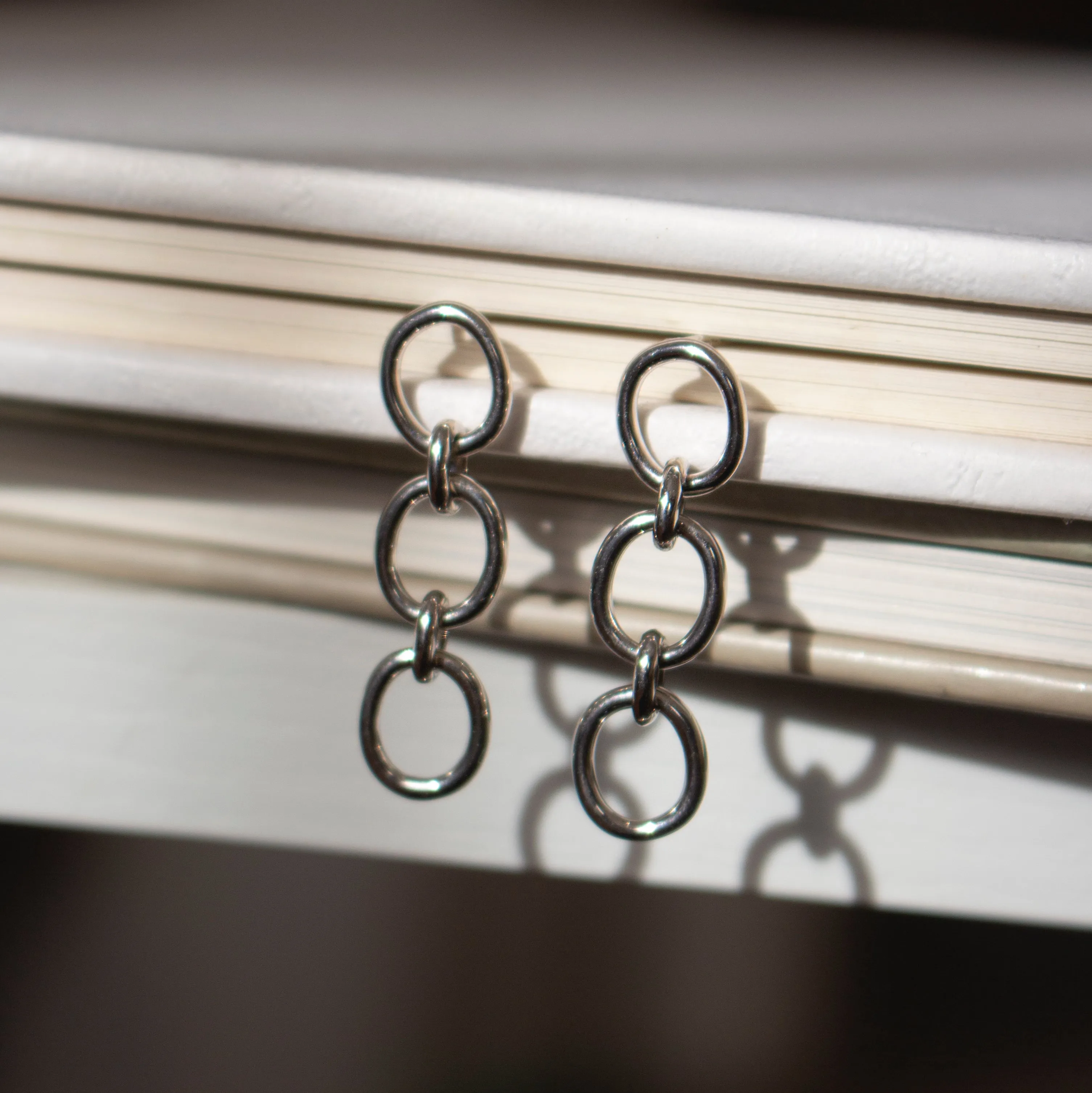 GEMMA CHAIN EARRINGS SILVER sold by FYB JEWELRY product image thumbnail 2