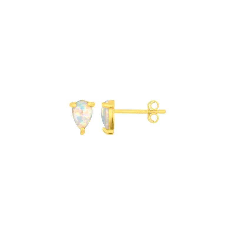 OPAL STUDS GOLD sold by FYB JEWELRY