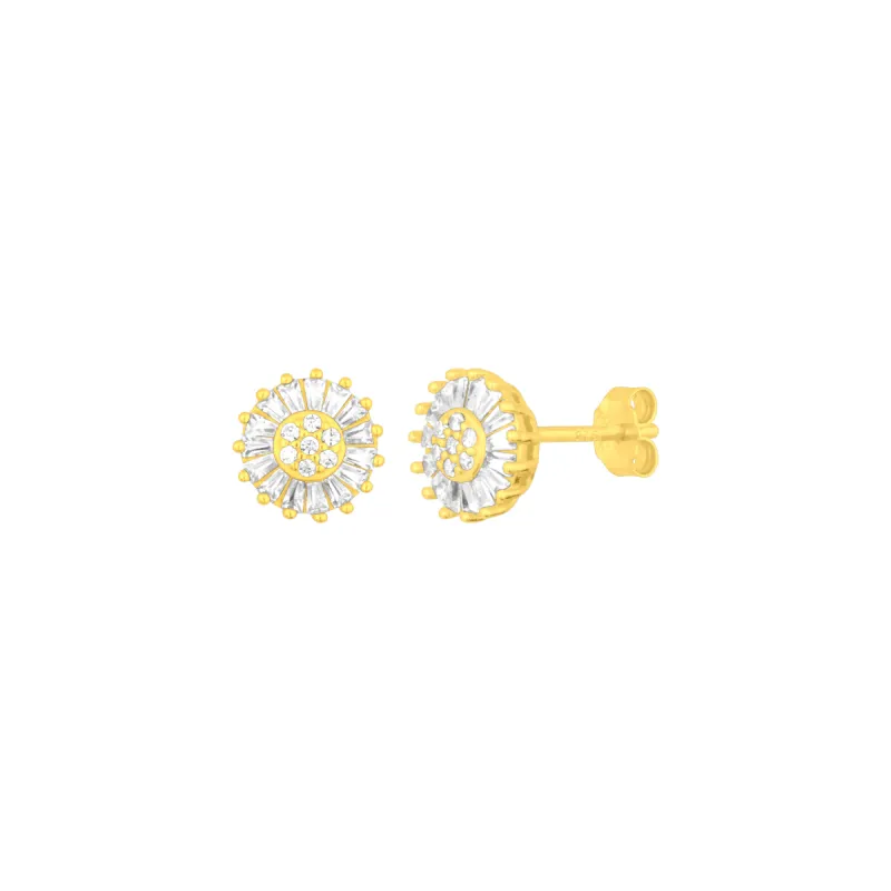 SUNBURST STUDS GOLD sold by FYB JEWELRY