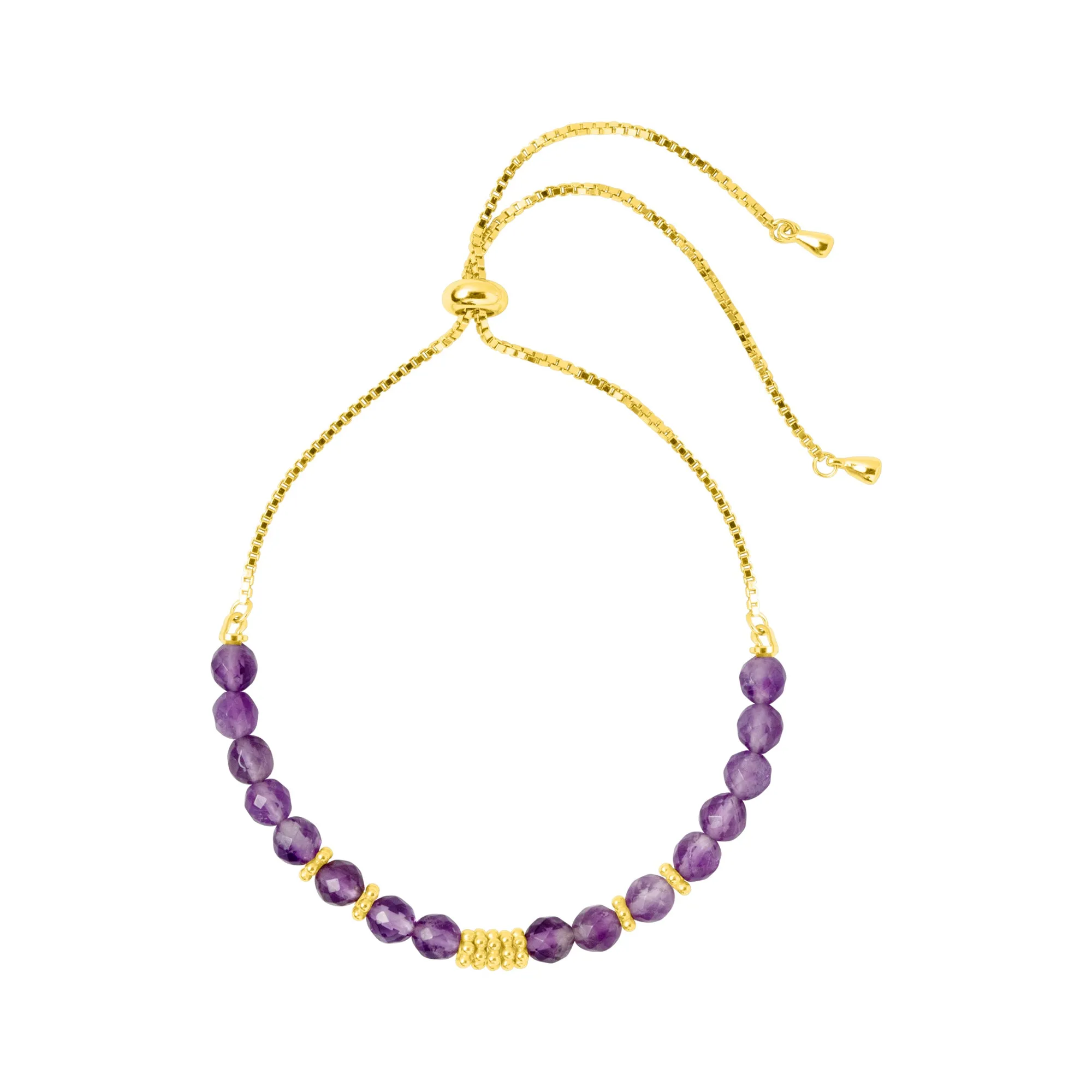 AMETHYST KISMET BRACELET GOLD sold by FYB JEWELRY