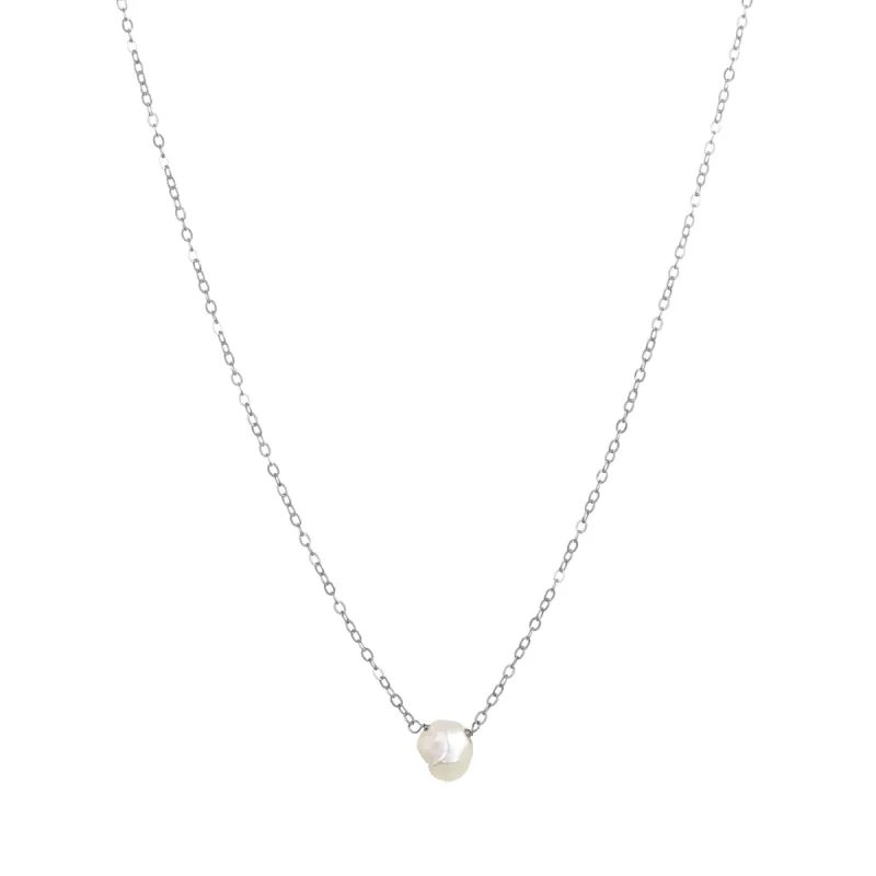 KESHI PEARL NECKLACE SILVER sold by FYB JEWELRY