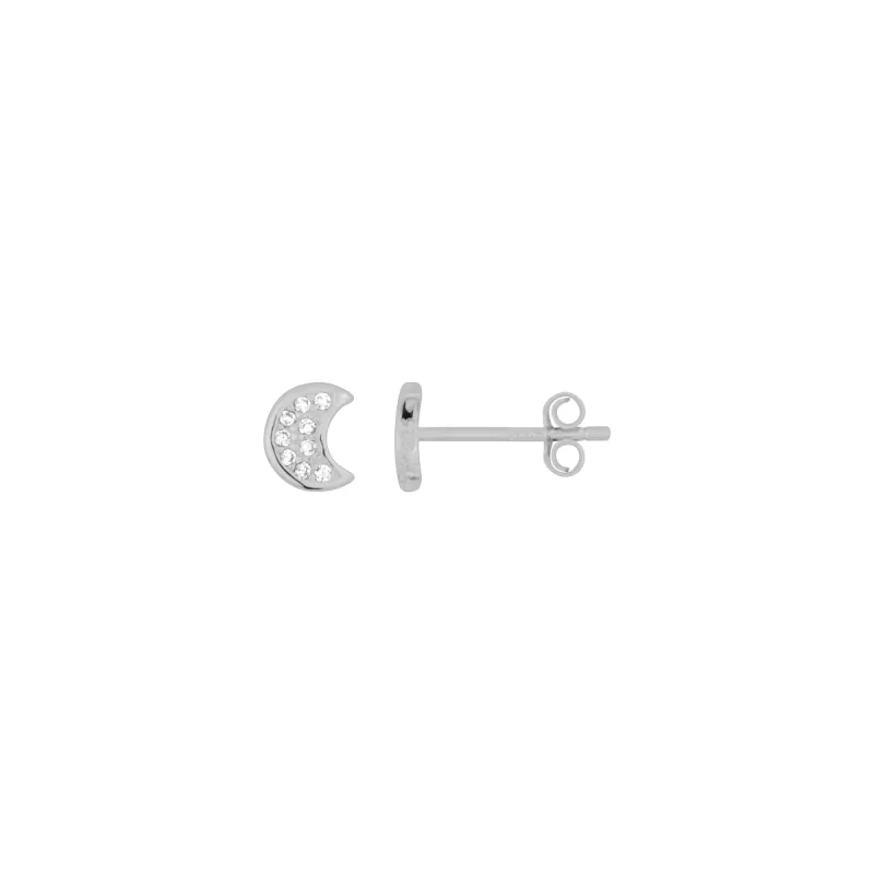 MOON STUDS SILVER sold by FYB JEWELRY