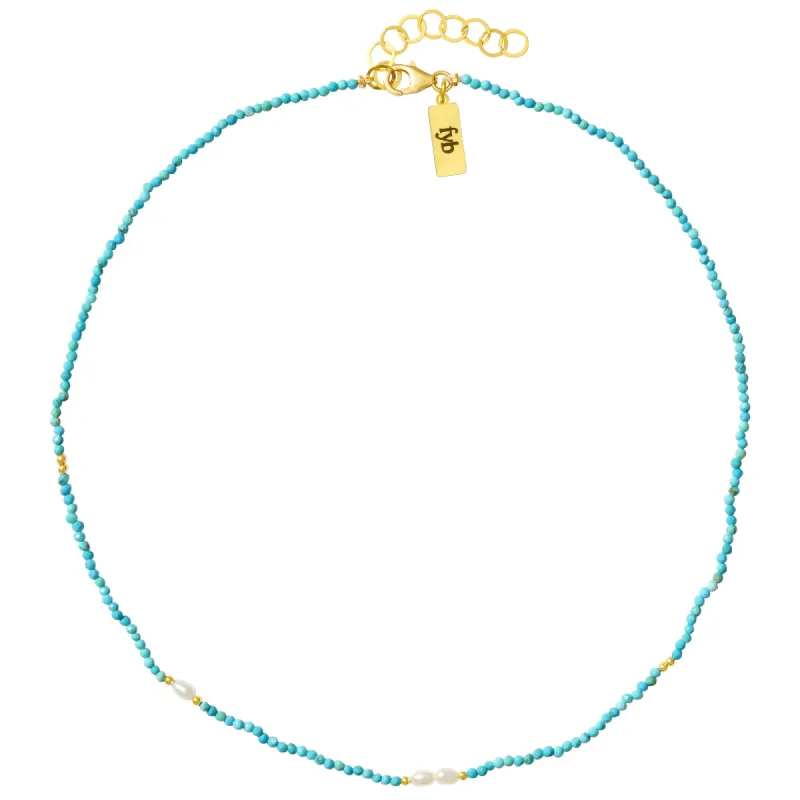 DYLAN NECKLACE TURQUOISE sold by FYB JEWELRY