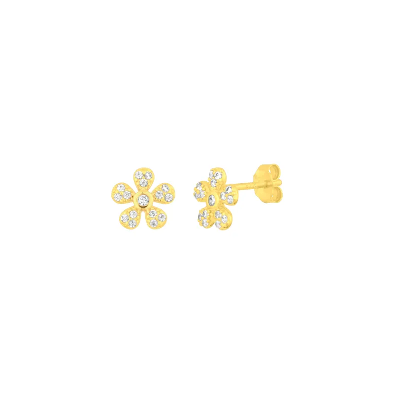 FLOWER STUDS GOLD sold by FYB JEWELRY