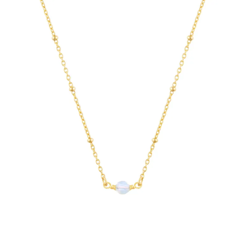 OCTOBER BIRTHSTONE NECKLACE GOLD sold by FYB JEWELRY