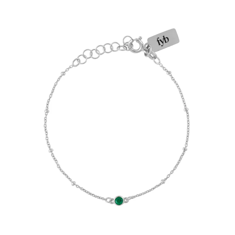 MAY BIRTHSTONE BRACELET SILVER sold by FYB JEWELRY