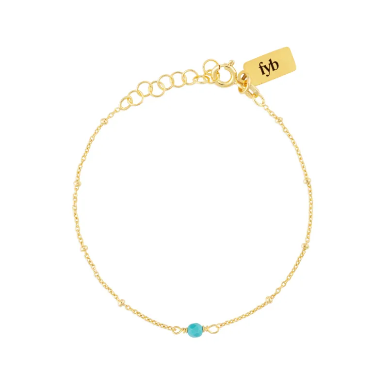 DECEMBER BIRTHSTONE BRACELET GOLD sold by FYB JEWELRY