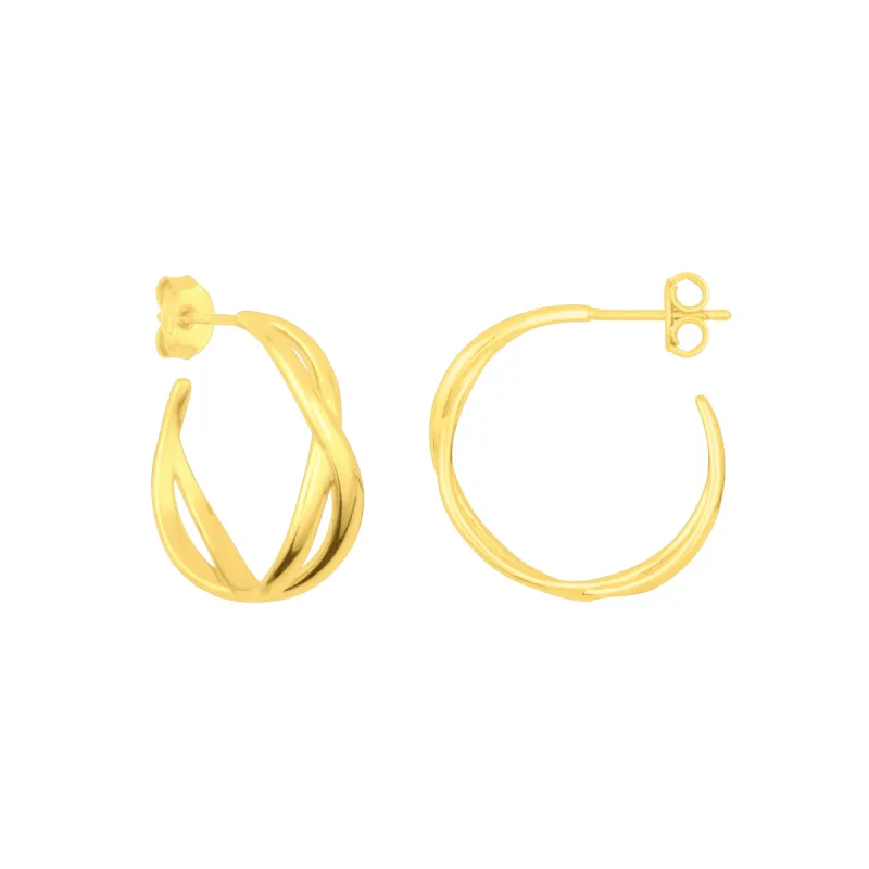 CELINE HOOPS GOLD sold by FYB JEWELRY