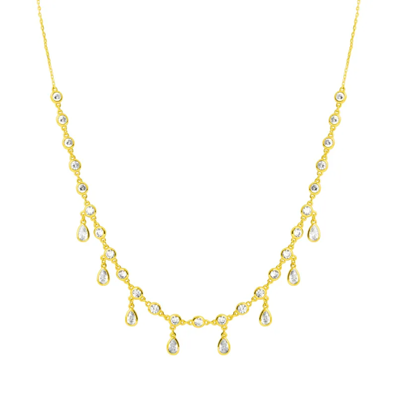 SADIE SHAKER NECKLACE GOLD sold by FYB JEWELRY