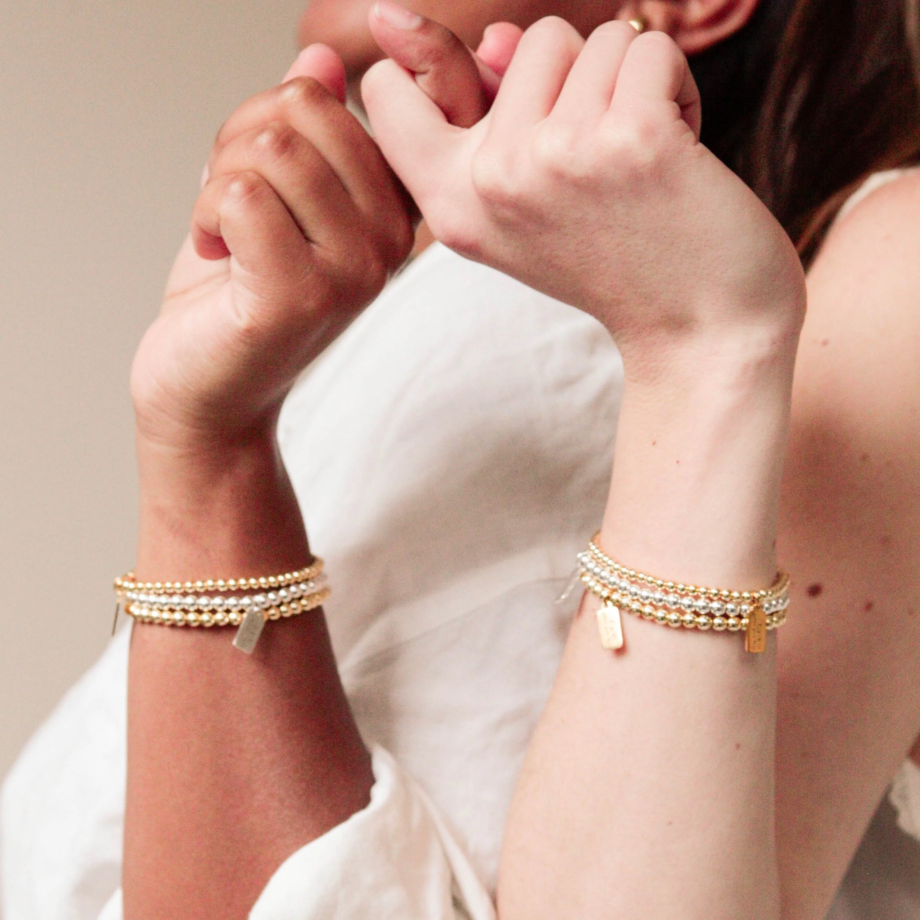 GOLD STAPLE BRACELET sold by FYB JEWELRY product image thumbnail 5