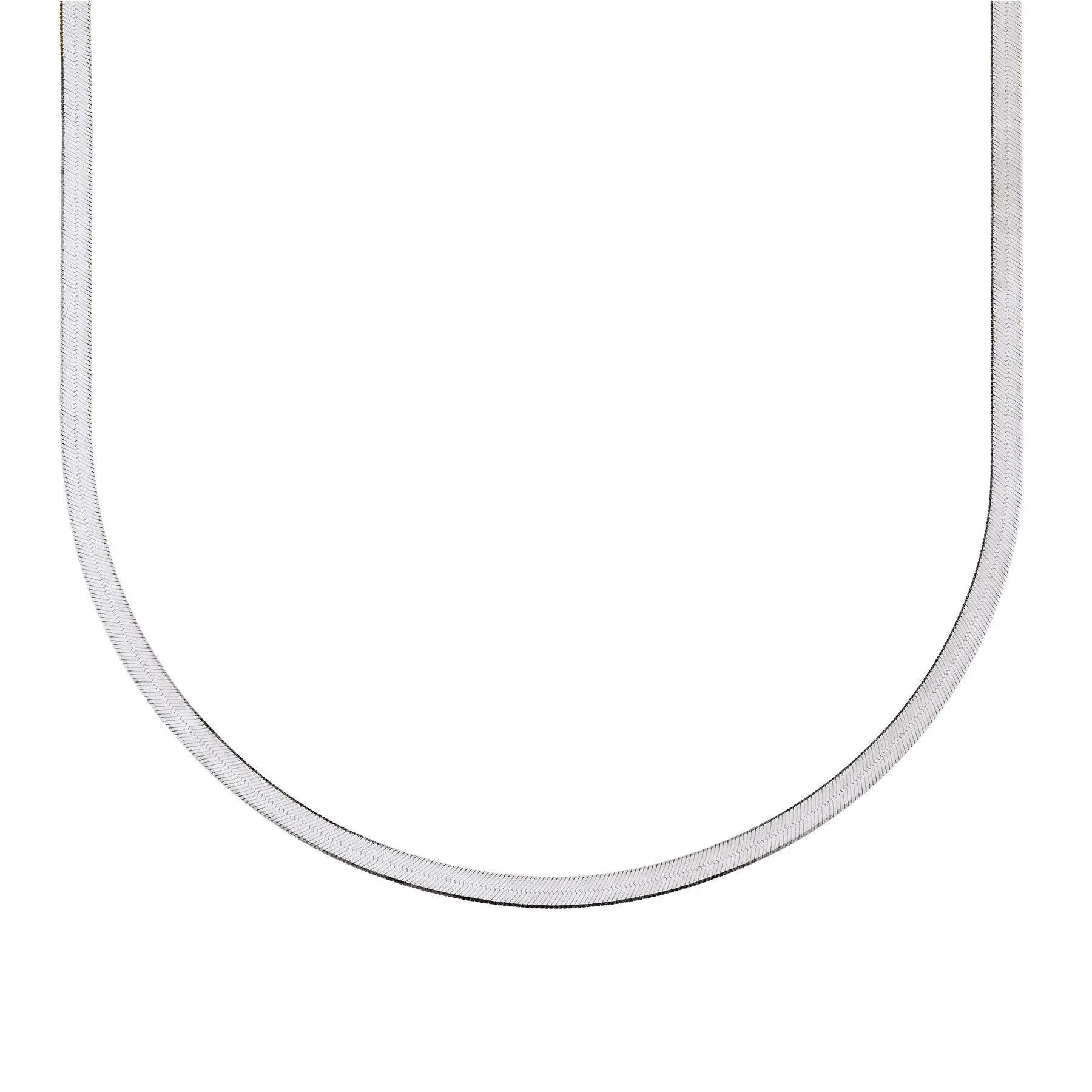 ISABELLA HERRINGBONE NECKLACE SILVER sold by FYB JEWELRY