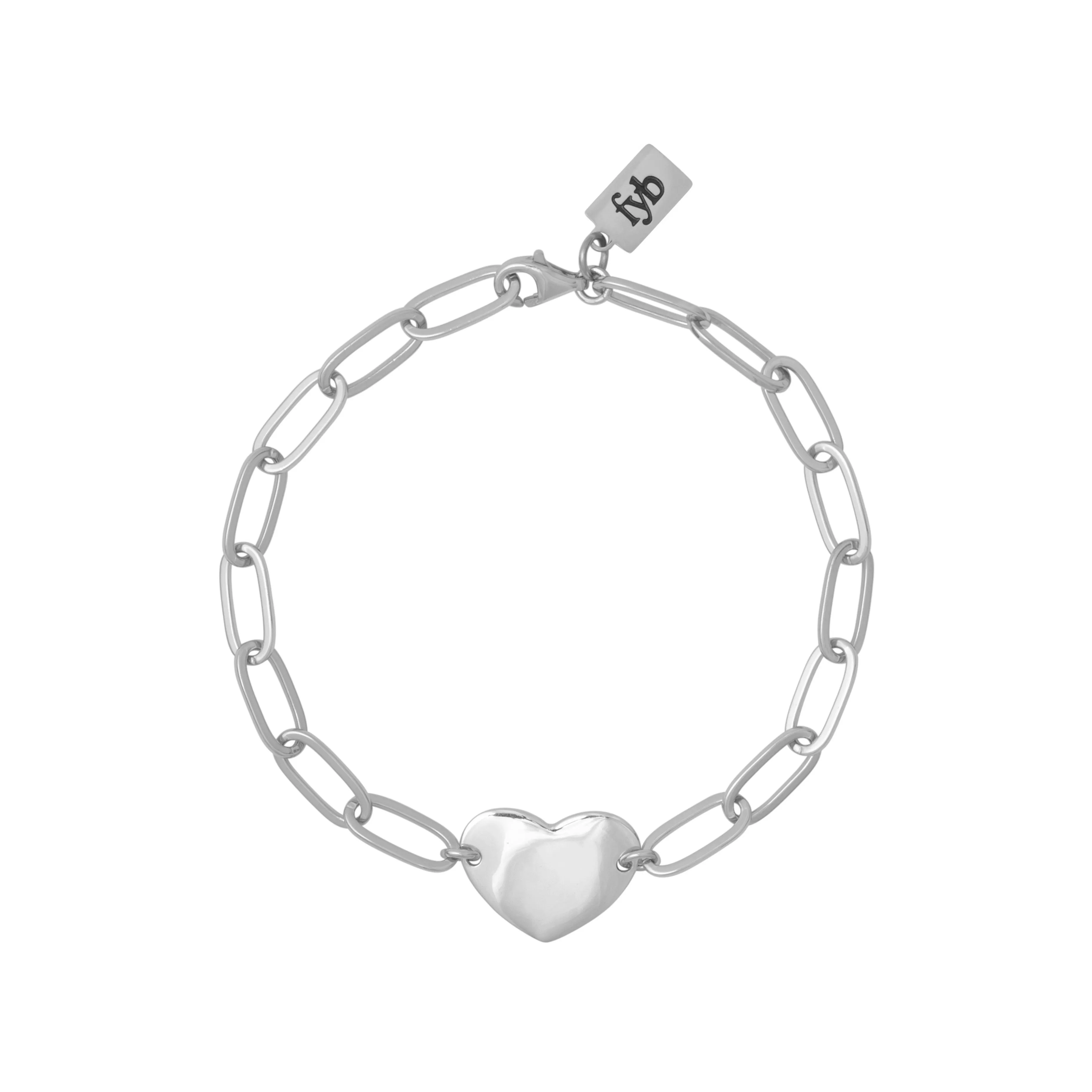 LOVE CHAIN BRACELET SILVER sold by FYB JEWELRY