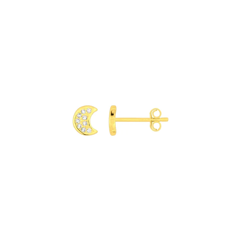 MOON STUDS GOLD sold by FYB JEWELRY