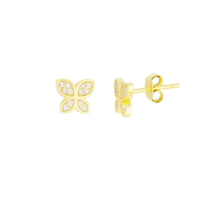 BUTTERFLY STUDS GOLD sold by FYB JEWELRY