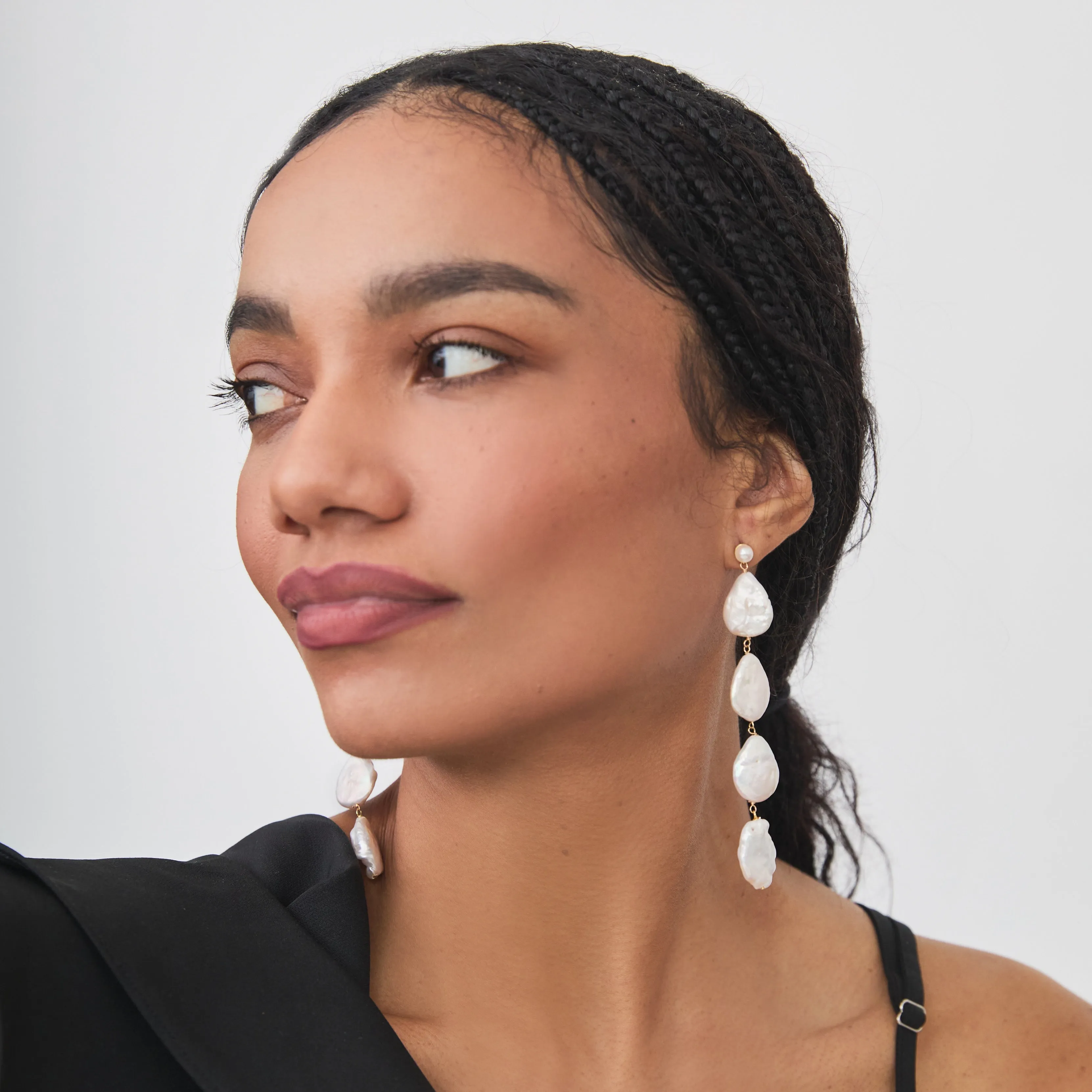 ELOWEN PEARL EARRINGS sold by FYB JEWELRY product image thumbnail 2