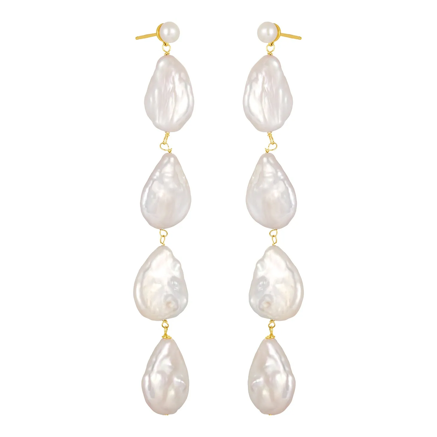 ELOWEN PEARL EARRINGS sold by FYB JEWELRY