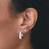 LANA CZ HUGGIES SILVER sold by FYB JEWELRY